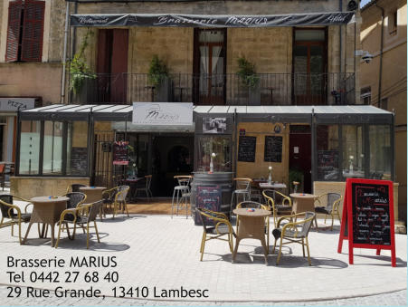 Brasserie MARIUS Tel 0442 27 68 40 29 Rue Grande, 13410 Lambesc